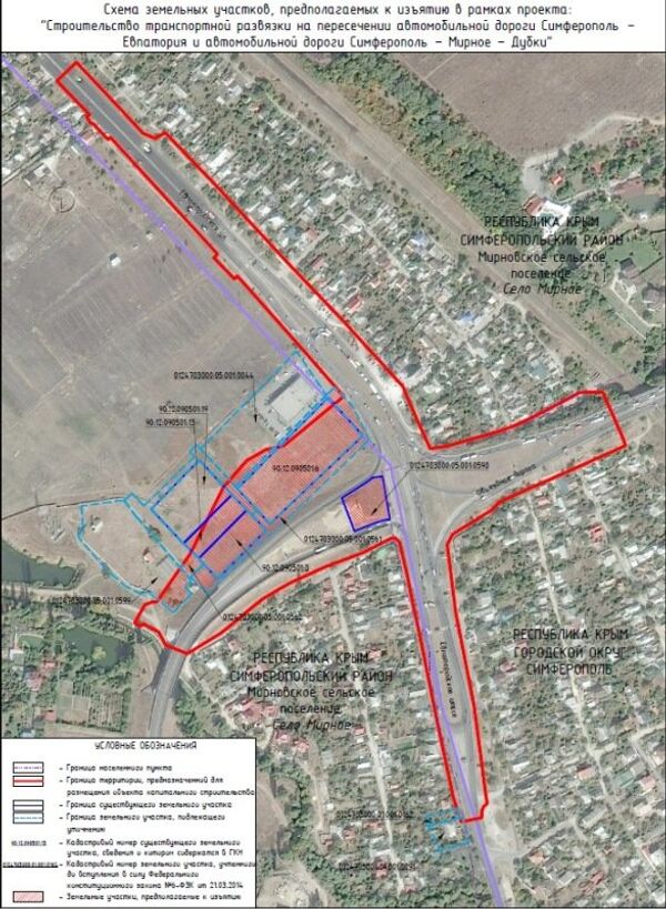 Изъятие земельных участков для строительства. Транспортная развязка Симферополь мирное Дубки. Аэропорт Симферополь схема транспортной развязки. Развязки трассы Таврида схема. Схема развязки у аэропорта Симферополь.