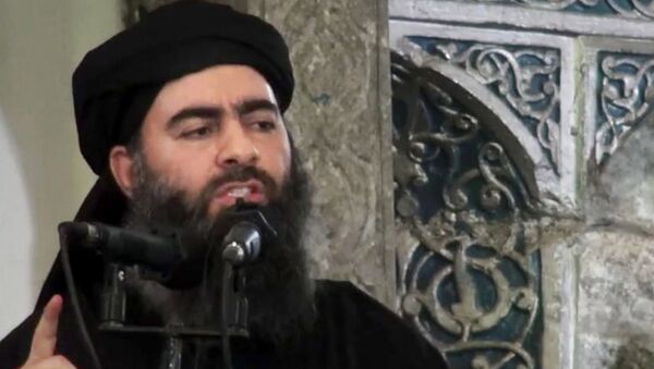 Главарь террористической группировки Исламское государство Абу Бакр аль-Багдади