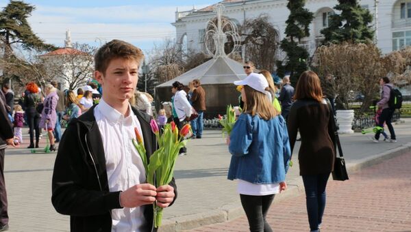 Празднование 8 Марта в Севастополе