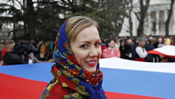 Шествие, посвященное третьей годовщине Общекрымского референдума