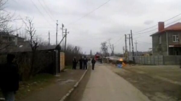 Под Симферополем во время ремонта загорелась газовая труба Под Симферополем во время ремонта загорелась газовая труба
