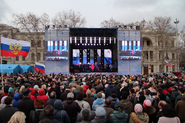 В Севастополе прошел концерт в честь годовщины воссоединения Крыма с Россией