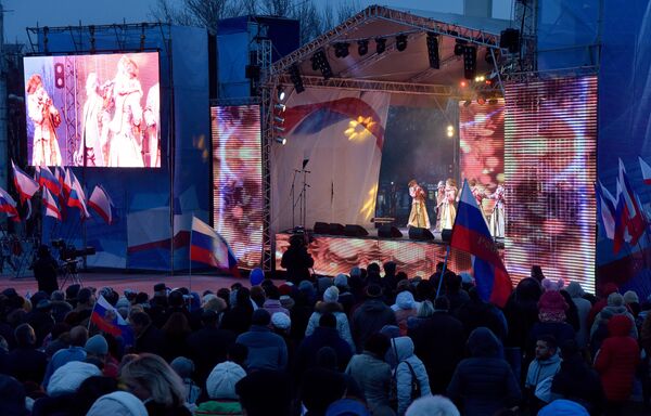 В Симферополе состоялся концерт в честь третьей годовщины воссоединения Крыма с Россией