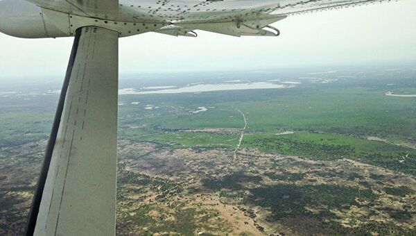 Вид с воздуха на Южный Судан. Архивное фото