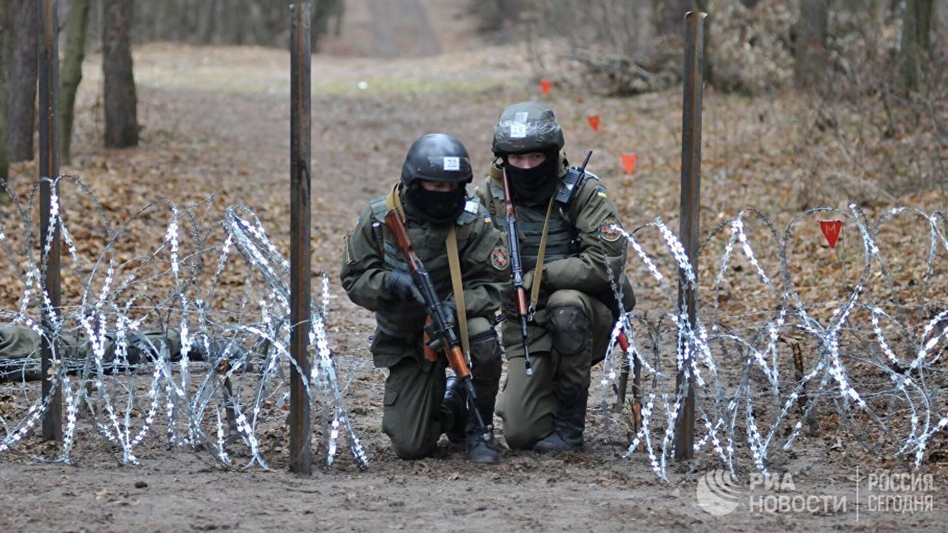 Военнослужащие Нацгвардии Украины во время обучения по методике НАТО - РИА Новости, 1920, 26.01.2021