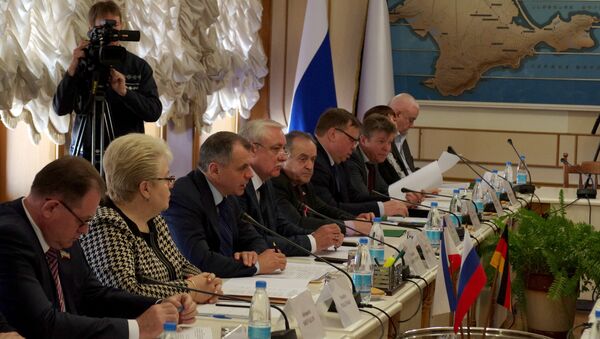 Встреча делегации политиков и предпринимателей из Германии с руководством Государственного совета Республики Крым