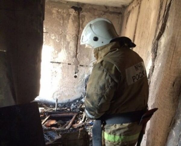 Пожар в пятиэтажном доме в поселке Вольное Джанкойского района