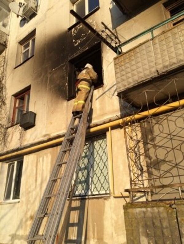 Пожар в пятиэтажном доме в поселке Вольное Джанкойского района Пожар в пятиэтажном доме в поселке Вольное Джанкойского района