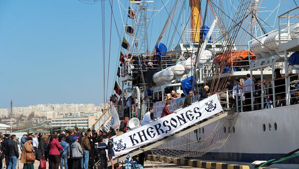 День открытого трапа в честь 28-летия со дня закладки парусного учебного судна Херсонес