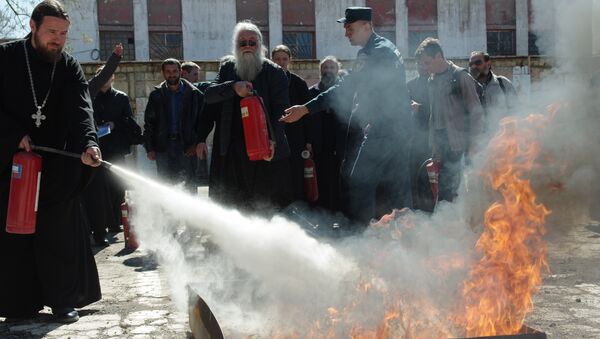 Тренинг МЧС для представителей православного духовенства