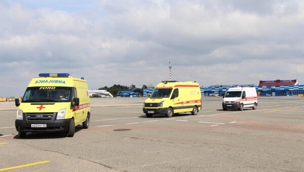 Эвакуация тяжелобольных пациентов на самолете МЧС России