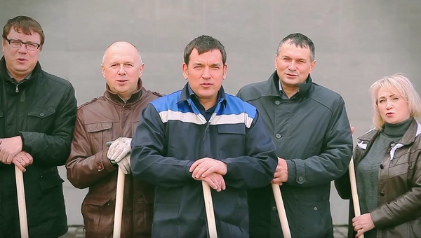 Скриншот видео с участием мэра Новокузнецка с призывом выйти на субботник