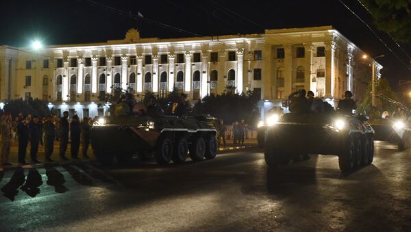 Репетиция парада Победы в Симферополе