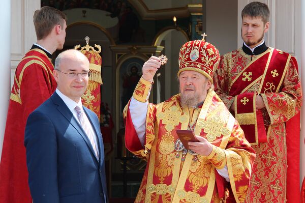 Освящение храма святых преподобномучеников Александра Пересвета и Андрея Ослябя в Севастополе Освящение храма святых преподобномучеников Александра Пересвета и Андрея Ослябя в Севастополе