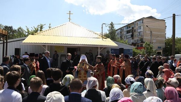 Чин освящения колоколов в симферопольском Свято-Екатерининском храме.