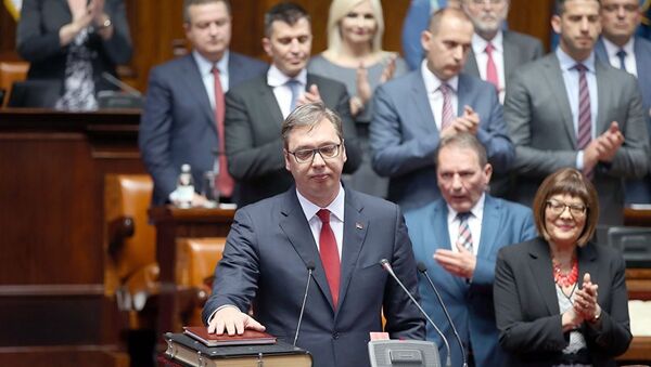 Избранный президент Сербии Александр Вучич, 31 мая 2017
