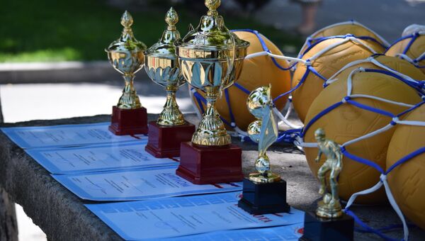 Кубки для победителей спортивных соревнований, организованных в рамках празднования Дня города Симферополя