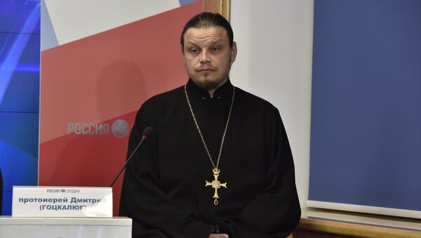 Настоятель Крестовоздвиженской церкви в Ливадии, протоирей Дмитрий Гоцкалюк