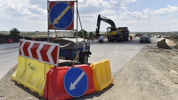 Строительство автоподходов к транспортному переходу через Керченский пролив