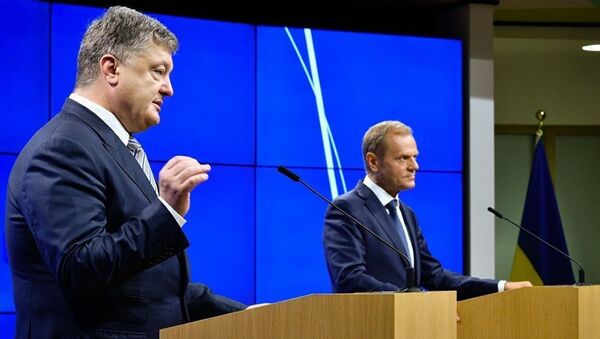Встреча президента Украины Петра Порошенко и президента Европейского совета Дональда Туска в Брюсселе. 22 июня 2017