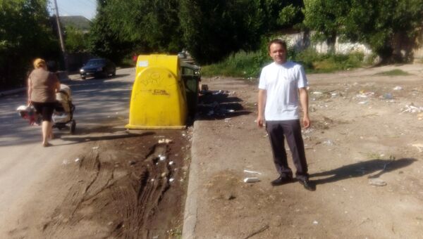 Место, где была ликвидированная мусорная свалка на ул. Индустриальная в Симферополе