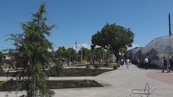 Площадь перед Центральным рынком Симферополя