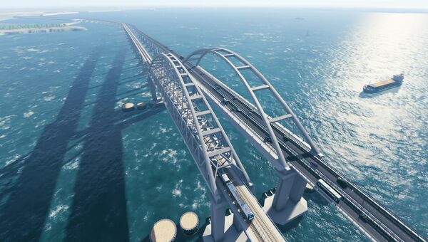3D-визуализации моста через Керченский пролив