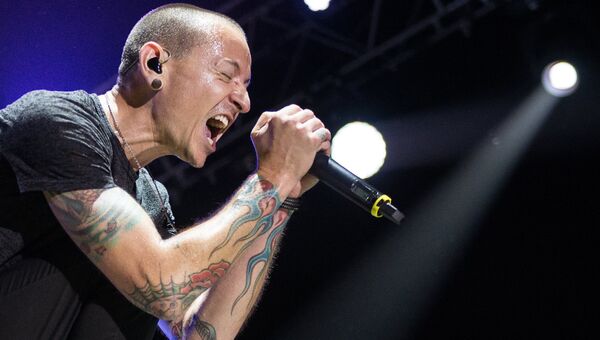 Участник американской группы Linkin Park Честер Беннингтон. Архивное фото