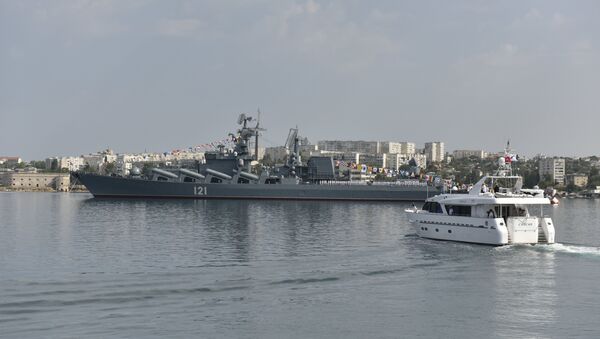 Генеральная репетиция парада кораблей и военно-спортивного праздника в честь Дня ВМФ России в Севастполе