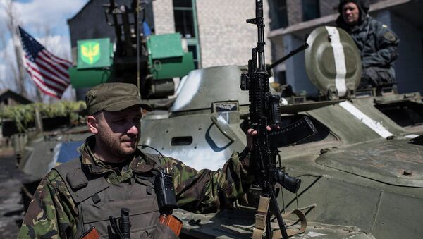 Солдаты ВСУ неподалеку от Широкино, Донецкая область