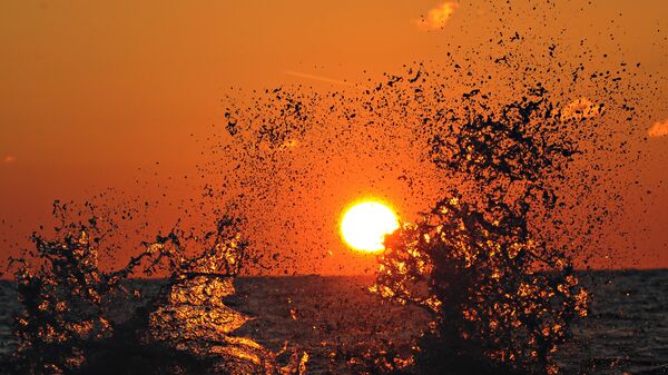 Закат солнца на Черном море