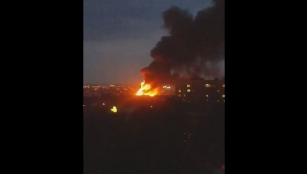 В Харькове после удара молнии загорелось здание апелляционного суда