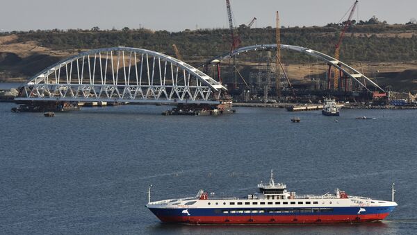 Операция по транспортировке железнодорожной арки Крымского моста