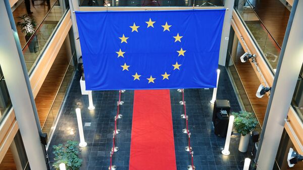 Флаг Евросоюза. Архивное фото
