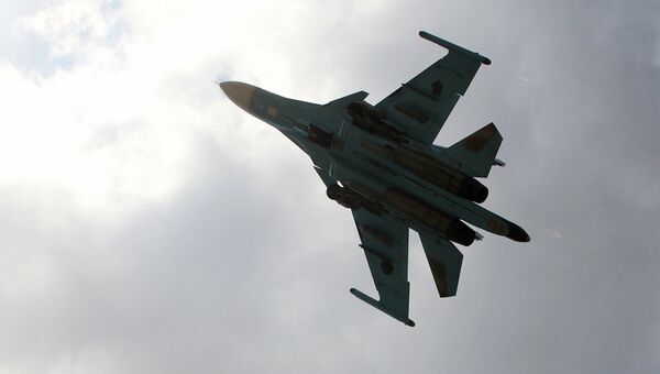 Российский истребитель-бомбардировщик Су-34. Архивное фото