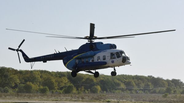 Вертолет санавиации в Крыму. Архивное фото