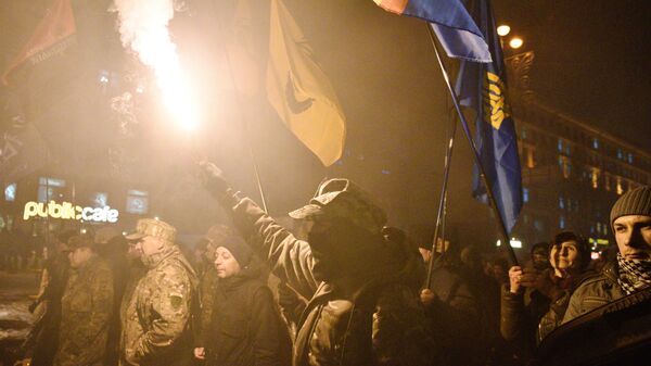 Акция по случаю третьей годовщины событий на киевском Майдане. Архивное фото