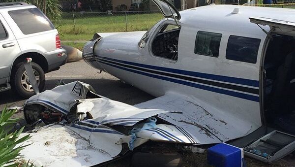Разбившийся легкомоторный самолет во Флориде. 18 октября 2017