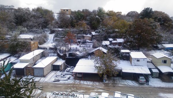 Снег в Симферополе