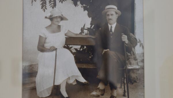 Фото Нины и Александра Грин 1927 года в Доме-музее писателя в Старом Крыму