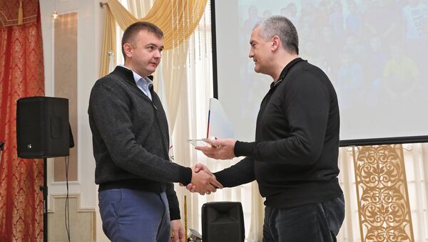 Глава Республики Крым Сергей Аксенов принял участие поздравил спортсменов в ходе Бала Чемпионов в Симферополе