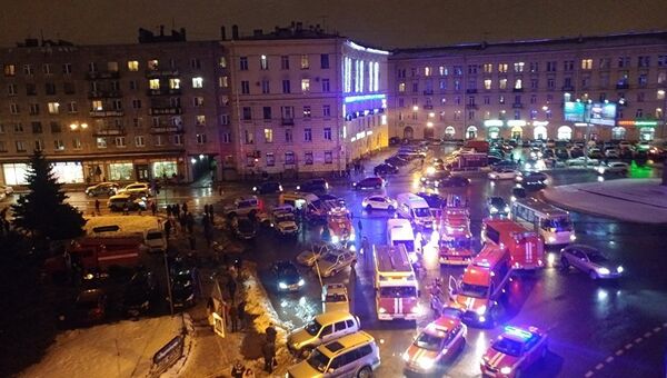 Взрыв в магазине Перекресток в Санкт-Петербурге