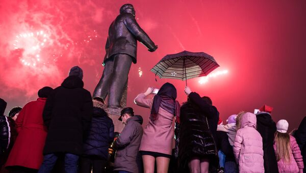 Празднование Нового года в Симферополе