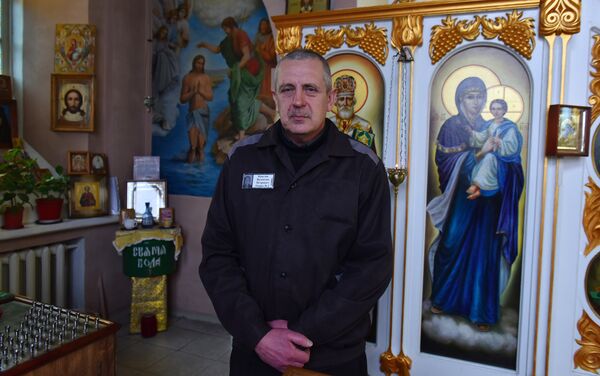 Староста православного храма Валентин Крылов на территории исправительной колонии №1 в Симферополе Староста православного храма Валентин Крылов на территории исправительной колонии №1 в Симферополе