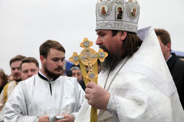 В Севастополе на Херсонеса Таврического состоялся крестный ход и освящение воды в честь Крещения Господня
