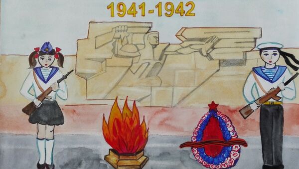 Рисунок Мемориал в честь обороны Севастополя, предоставленный для цикла мультфильмов Высшая степень отличия