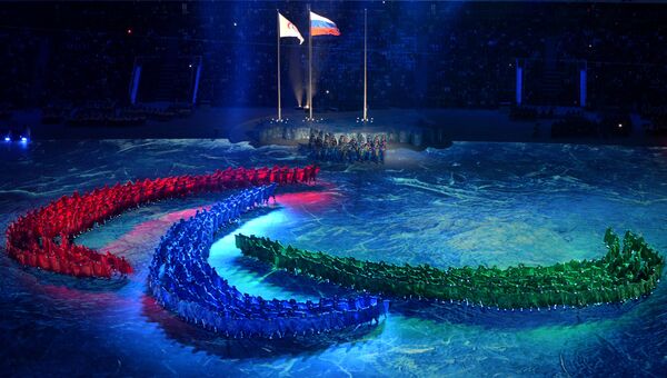 Флаги России и Международного паралимпийского комитета (IPC)