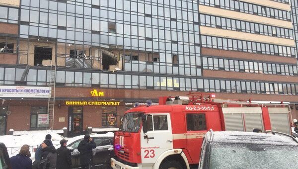Место взрыва в многоэтажном доме в Санкт-Петербурге. 9 февраля 2018