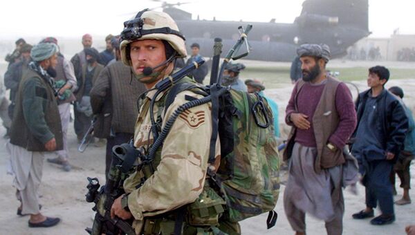 Военнослужащий сил специального назначения армии США в Афганистане