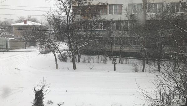 Снегопад в Симферополе. 1 марта 2018